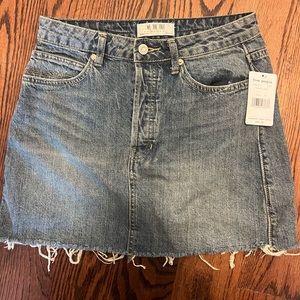 Free People Denim Skirt sz 26..NWT